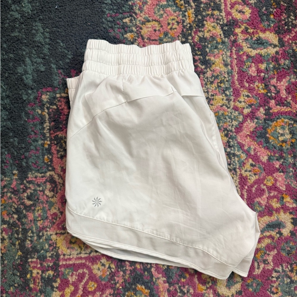 Athleta NWOT Women's White Athletic Shorts